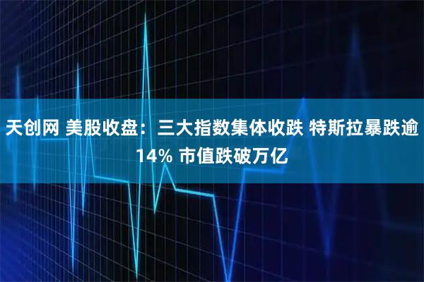 天创网 美股收盘：三大指数集体收跌 特斯拉暴跌逾14% 市值跌破万亿