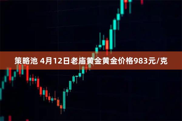 策略池 4月12日老庙黄金黄金价格983元/克