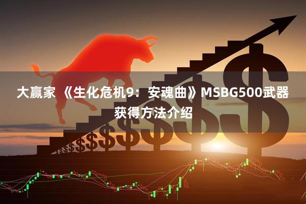 大赢家 《生化危机9：安魂曲》MSBG500武器获得方法介绍